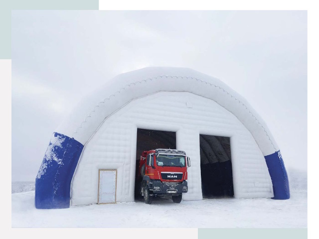 Мобильные ангары в Дагестанских Огнях