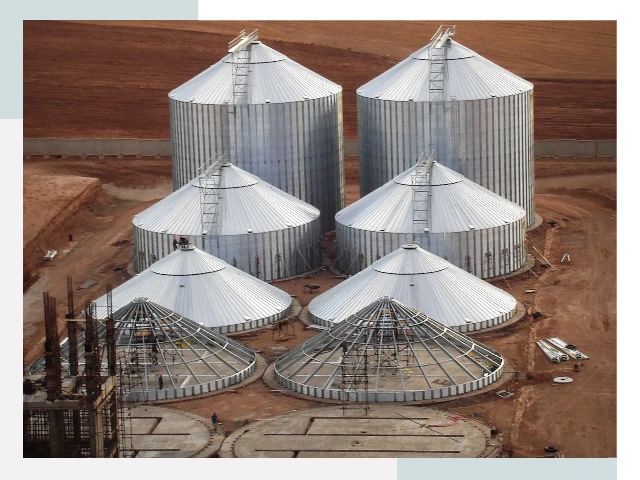 Строительство зерновых силосов в Дагестанских Огнях