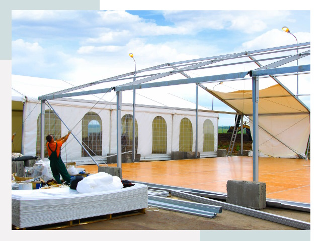 Быстро сборные шатры в Дагестанских Огнях