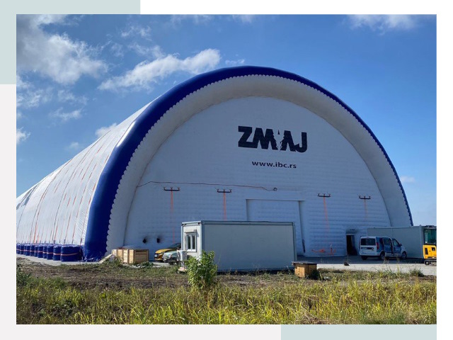 Брендирование ангаров в Дагестанских Огнях