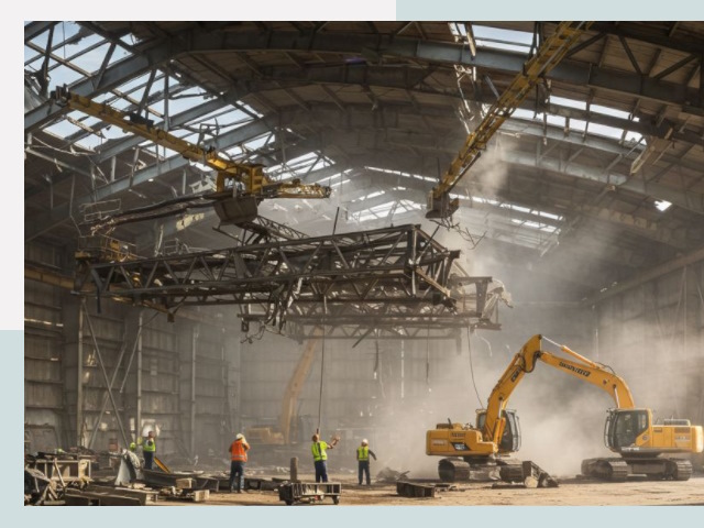 Демонтаж ангаров в Дагестанских Огнях от 619 руб. за м²